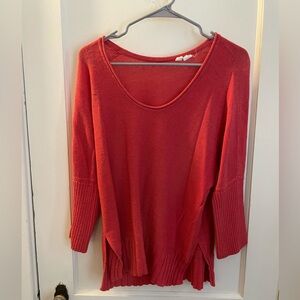 Anthropologie red summer sweater. Size M